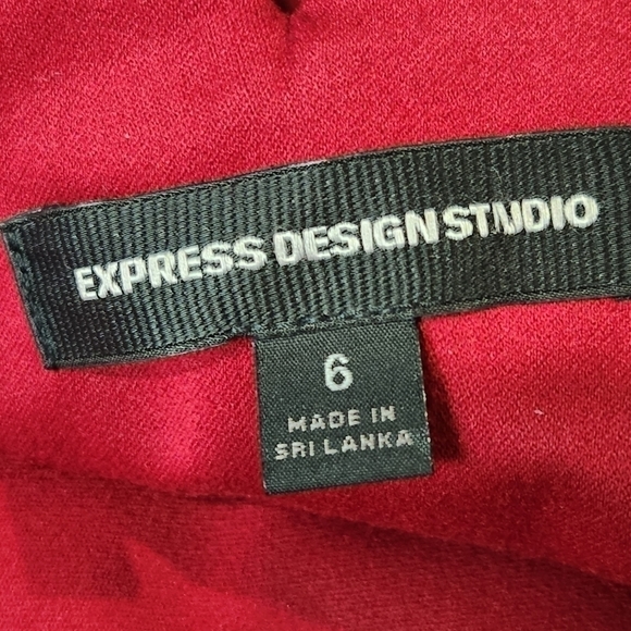 Pencil skirt red color Size 6 EXPRESS DESIGN STUDIO - Picture 14 of 16